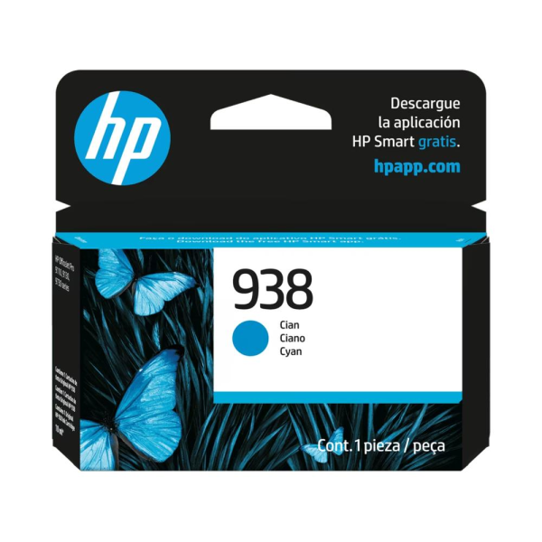 Tinta original HP 938 Cyan - 4S6X5PL