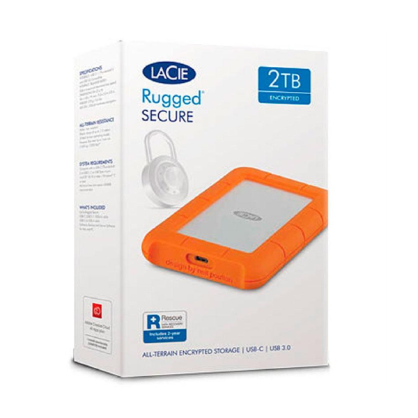 Disco externo 2TB LaCie Rugged USB-C - STFR2000800