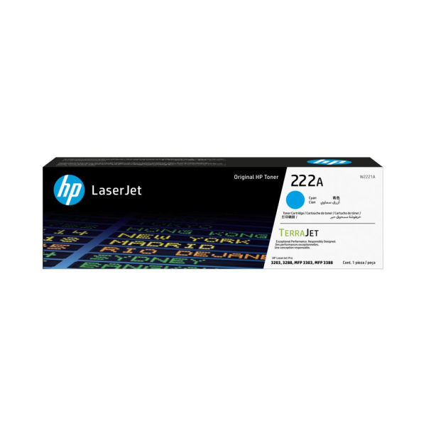 Toner Original HP 222A Cyan - W2221A