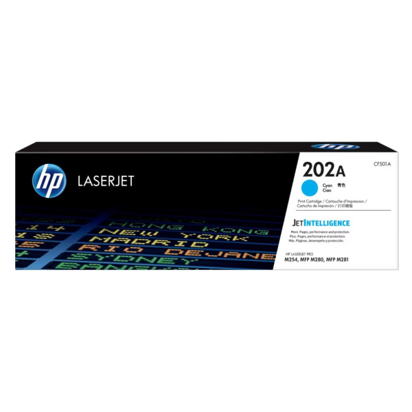 Toner original HP 202A Cyan - CF501A