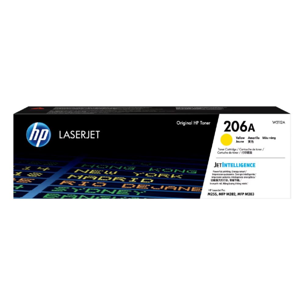 Toner original HP 206A Amarillo - W2112A