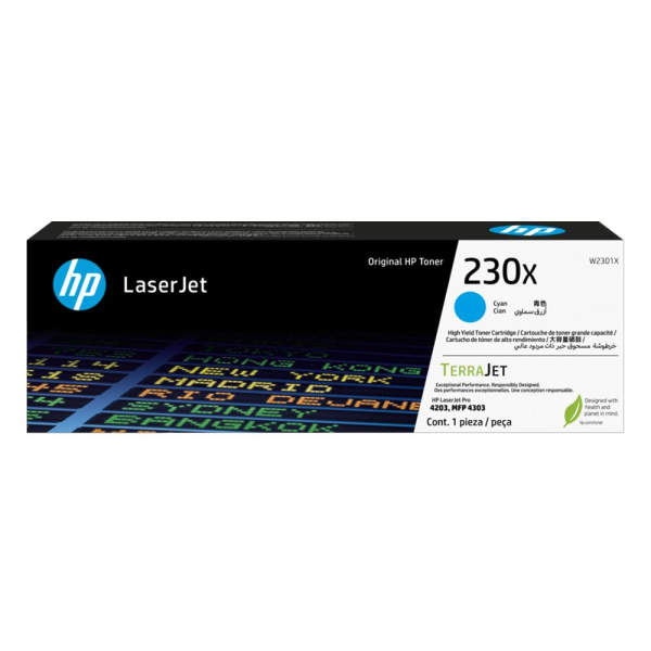 Toner original HP LaserJet 230X Cian