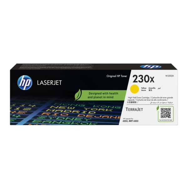 Toner original HP LaserJet 230X amarillo