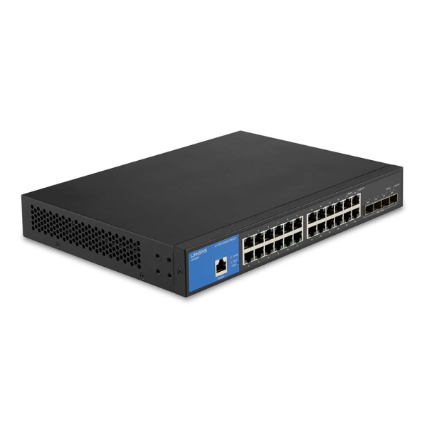 Switch 24-Port Managed Gigabit Switch W/ 4 10G SF