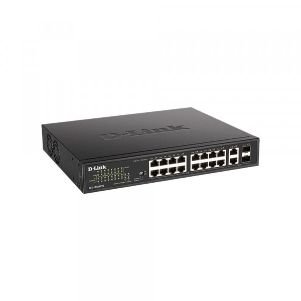 DES-1018MPV2 16 x 10/100 Mbps PoE + 2 x 10/100/100