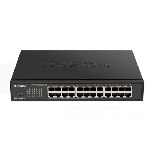 DGS-1100-24PV2 Switch D-Link 24-ports Gigabit 12 p