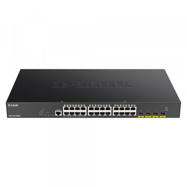 DGS-1250-28XMP 24 Ports 10/100/1000 Mbps PoE + 4 P