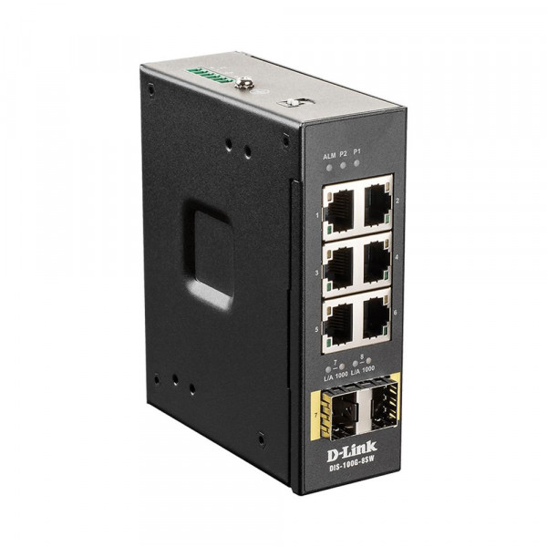 DIS-100G-8SW 8-Port Gigabit Unmanaged Industrial