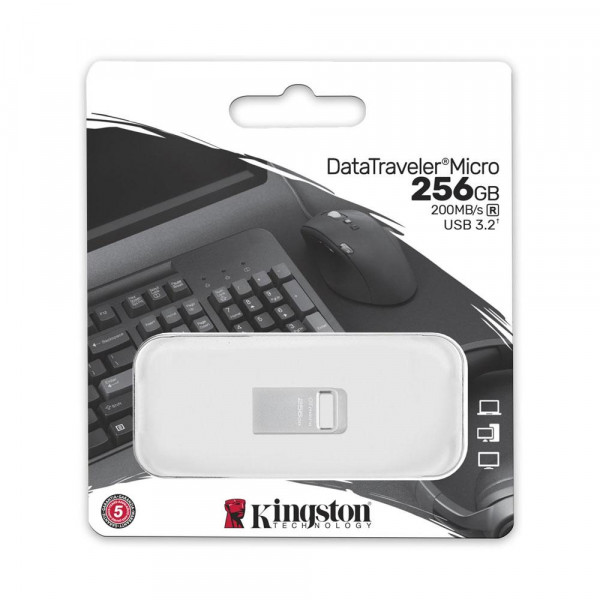 256GB DataTraveler Micro 200MB/s Metal USB 3.2 Gen