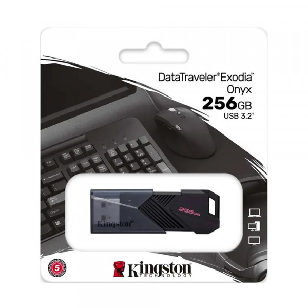 PENDRIVE KINGSTON 256GB Portable USB 3.2 Gen 1 DataTraveler Exodia ONYX