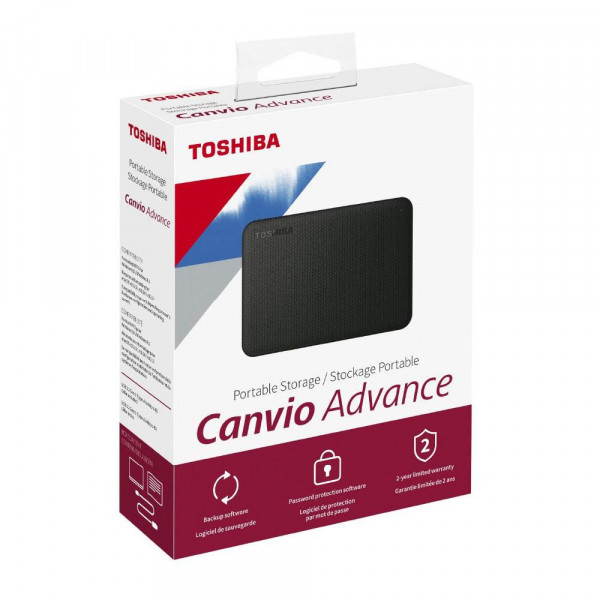 Disco portátil Toshiba Canvio Advance V10 de 4TB USB 3.0 - Mac/PC - Negro