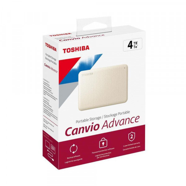 Toshiba 4TB Externo Canvio Advance V10 - Blanco