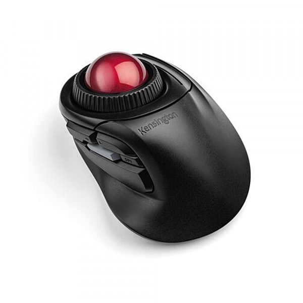 Trackball Mouse Fusion Inalambrico Negro Bola Roja