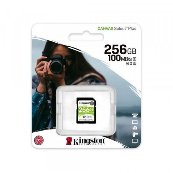 Memoria SD 256GB SDXC Canvas Select Plus 100R C10 UHS-I U3 V3