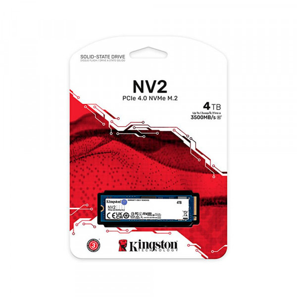 Kingston NV2 4TB M.2 2280 NVMe PCIe P/N SNV2S4000G